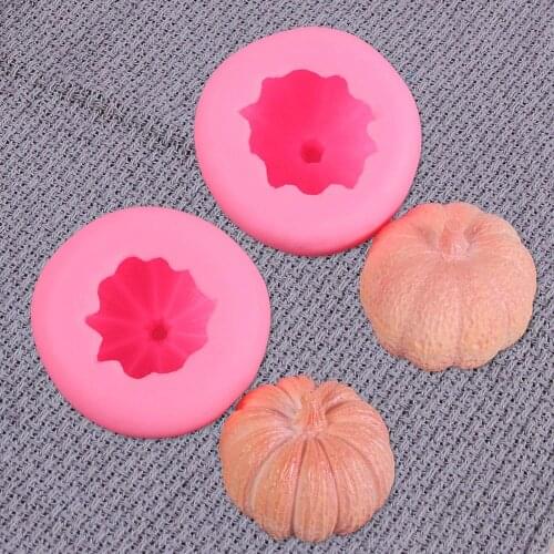Silicone Hallowmas 3D Pumpkin Cake Mould Candle DIY Mold Handmade Soap Moulds Candle Making Mold Soap Diy Molds For Art Craft