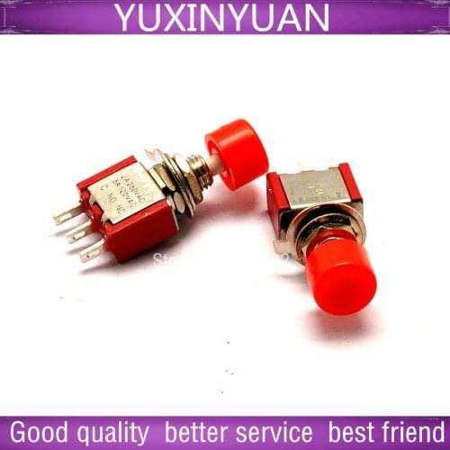 Toggle switch reset button 3 feet move 3 p reset DS - 612 red, no lock switch 10pcs/lot