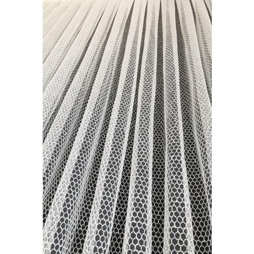 Tulle Curtain Serra Honeycomb Pattern Modern 1 in 2 Sparse Pleated