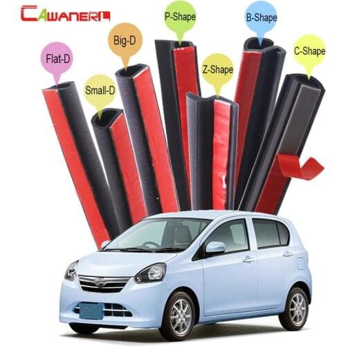 Cawanerl For Daihatsu Mira Move Sirion Sonica Car Hood Trunk Door Rubber Sealing Strip Kit Seal Edge Trim Weatherstrip