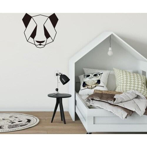 Geometry Cute Panda Wall Sticker For Living Room Bedroom Decor Art Decals Mural Vinyl Wall Stickers Animals Home Decor ov694