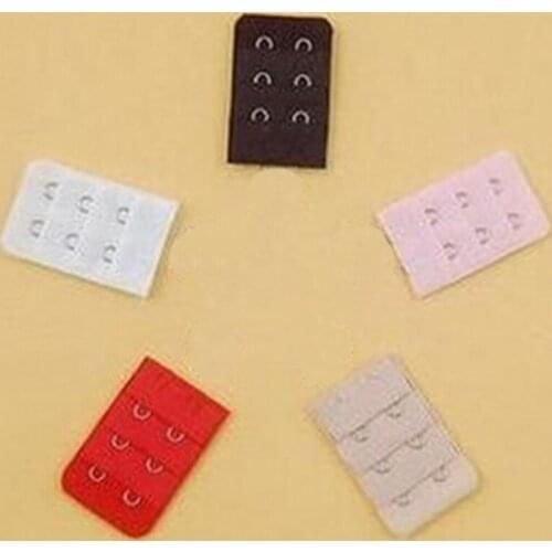 Ladies Useful Bra Extenders Strap Extension 2 Hooks 3 Rows Adjustable Belt Buckle 8 Colors Available