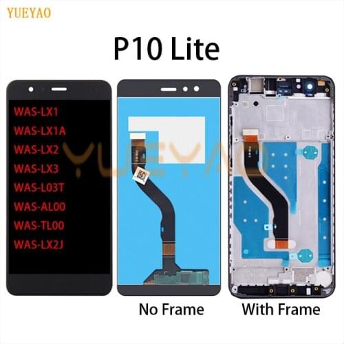 5.2 Inch AAA Quality LCD With Frame For HUAWEI P10 Lite Lcd Display Screen For HUAWEI P10 Lite WAS-LX1 WAS-LX1A WAS-LX2 WAS-LX3
