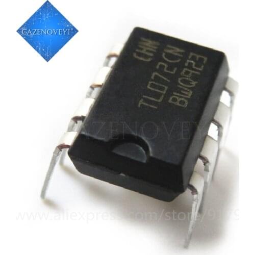 10pcs/lot TL072CN TL072 TL072C TL072CP DIP-8 = NJM072D 072D Amplifiers - Op Amps Dual Low Noise JFET new original In Stock
