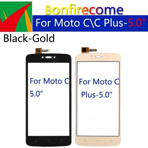 10Pcs\lot For Motorola-Moto C XT1750 XT1754 XT1756 TouchScreen Panel Sensor For-Moto C Plus XT1721 XT1723 Digitizer Replacement