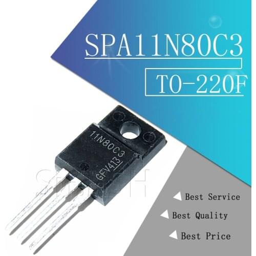 10pcs SPA11N80C3 TO-220F 11N80C3 TO-220F SPA11N80 TO-220 11N80