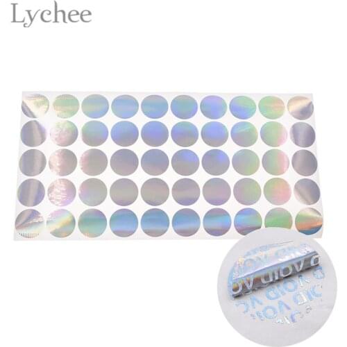 25mm Hologram Void Label Stickers Waterproof Laser Round Sticker DIY Bottle Labels Sticker