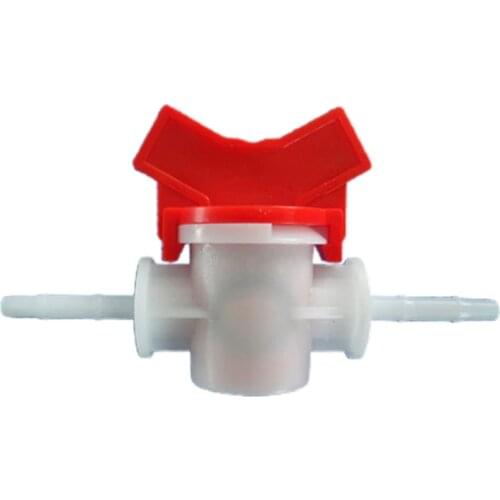 4/ 6/ 8/10/12/16/ 20/25mm PVC Hose Barb Two Way Plastic Ball Valve Aquarium Garden Micro Irrigation Connector