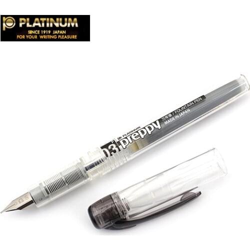 5pcs/lot Japan Platinum Preppy Fountain Pen F Tip(0.3 mm)- Black-Red-Blue Black- Yellow - Green PPQ-200 5P