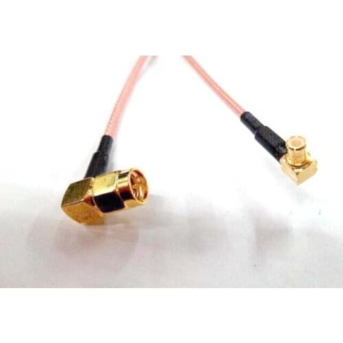 50PCS SMA male Jack bulkhead to MCX Male Plug RA Pigtail Cable RG316 20cm