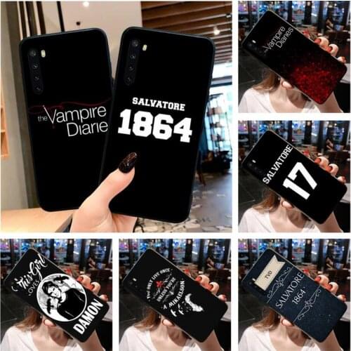 The Vampire Diaries Accessories Soft black Phone Case For OPPO Realme 6 Pro Realme 3 5 Pro C2 RENO2-Z A11X