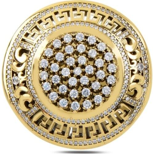 Silverlina Silver Zircon Stone Authentic Brooch