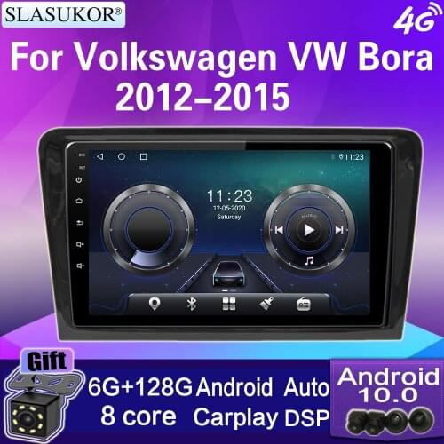 9" 6+128G Carplay For Volkswagen VW Bora 2013-2015 Car Radio Stereo Receiver Audio For Cars Android Auto Carplay Multimedia BT