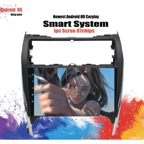 10.2" Android 10.0 Car GPS Player for Toyota Camry 2012-2014 USA&Mid-East Head Unit with 8 Core 6GB Ram Autoradio Carplay No DVD