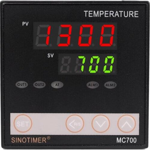 Digital PID Temperature Controller Universal Relay Output K Thermocouple or PT100 Input Heating or Cooling with Alarm MC700
