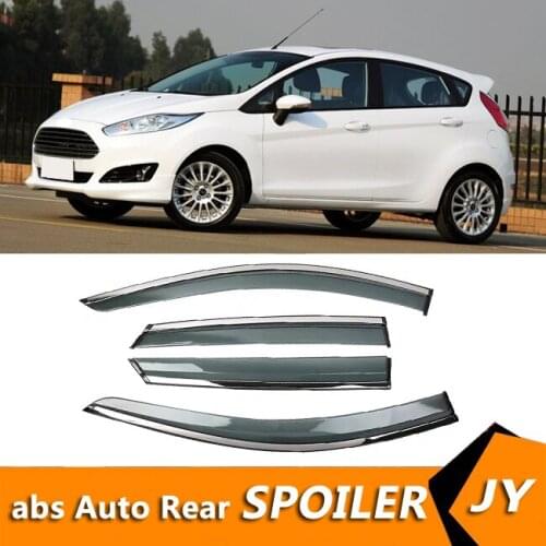 For FORD Fiesta 2013-2014 Window Visor Vent Shades Sun Rain Deflector Guard For FORD Fiesta Auto Accessories 4PCS/SET