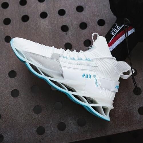 Mens Summer Lightweight Mesh Breathable Sneakers Comfortable Wear-resistant Youth Trend High-top Sneakers Mens Casual Shoes