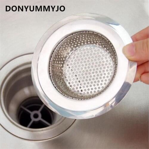 DONYUMMYJO 1pc Drain Hole Filter Trap Metal Stainless Steel Kitchen Sink Strainer with Large Wide 11.3cm Shower Drain