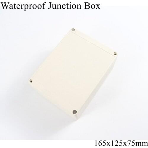 165x125x75mm Waterproof Plastic Enclosure Box Outdoor Cable Connection Junction Electrical Project Case ABS IP65 165*125*75mm