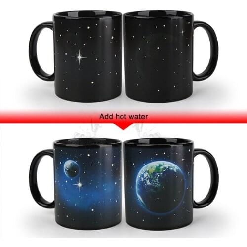 Creative Earth Magic Mug,ceramic Color Changing Cup Ceramic Discoloration Coffee Tea Milk Mugs Drinkware Novelty Gifts