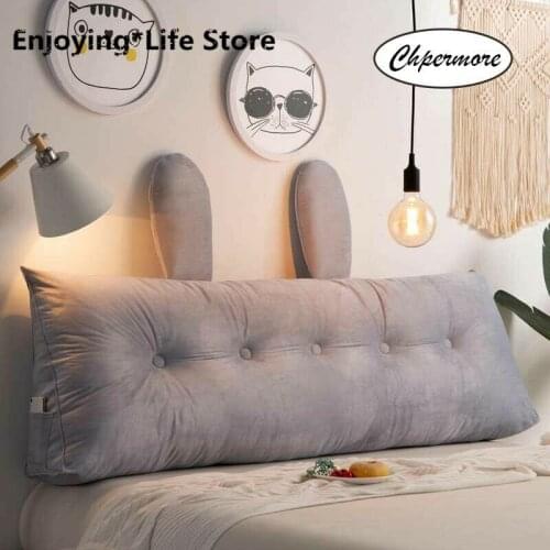 Hot Bed Cushion Removable Backrest Cushion Long Reading Pillow for Sofa Tatami Large Waist Cushion Breathable Sleeping Pillow