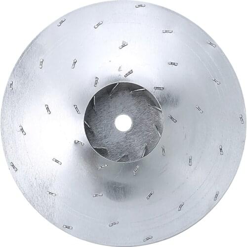 1pc Vacuum Cleaner Motor Fan Blade Accessories 8mm Hole Wind Wheel Impeller Part Aluminum Silver Motor Fan