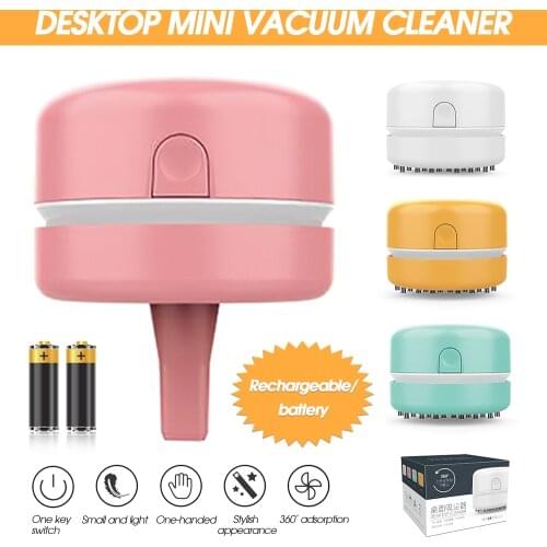 Mini Vacuum Cleaner Home Office Desktop Dust Cleaner USB Rechargeable Table Keyboard Computer Dust Collector Cleaning Tools