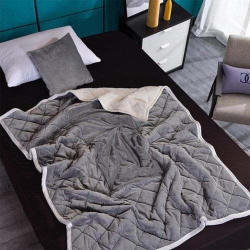 Multi-functional 2-In-1 Pillow Blanket Thick Warm Crystal Cashmere Pillow Dual Use Office Travel Solid Throw Blanket For Beds
