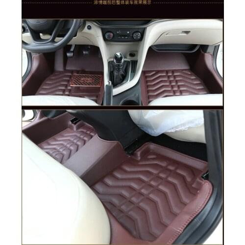 Myfmatcustom leather car floor mats for Hyundai ix30/35 Sonata ELANTRA Terracan Tucson Accent SantaFe free shipping waterproof