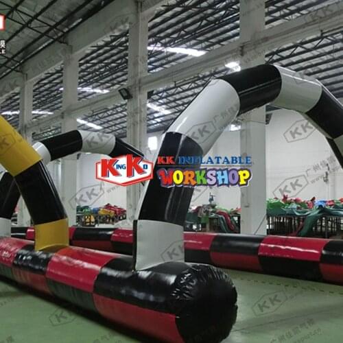 Customized outdoor inflatable racing track