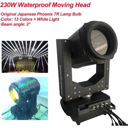 2020 New Waterproof 230W 7R Outdoor Beam Moving Head Light Super Beam 350 Beam 7R DMX Moving Head Disco DJ Party Stage Lights