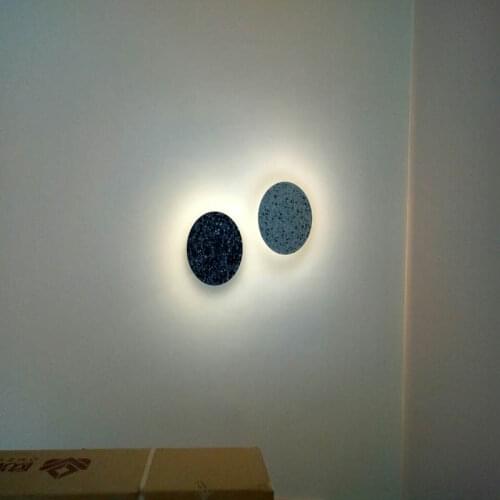 Bedside wall lamp bedroom solid wood rotating aisle corridor corridor Nordic living room led wall painting bedside lamp