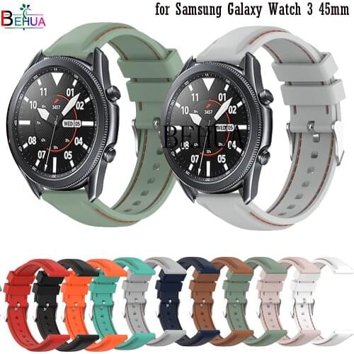 Wriststrap Silicone 22mm WatchBand Strap For Samsung Galaxy Watch 3 45mm / 46MM Smart WristBand For Samsung Gear S3 Bracelet new