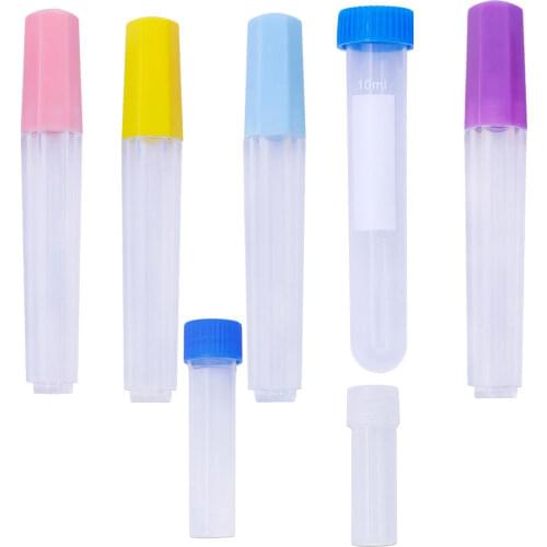 Sewing Tools Needles Containers Holder Transparent Plastic Functional Embroidery Felting Bottle 10/12CM Sewing Needle Box Case