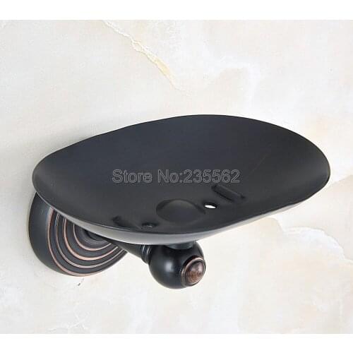 Solid Brass Wall Mounted Black Oil Rubbed Bronz Bathroom Soap Dish Holders Bathroom Accessory Lba916