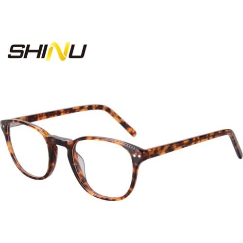 Womens Progressive Reading Glasses men round Acetate Optical frame reading glasses women progressive readers clear on top