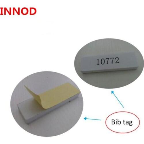 1-5m read range long passive sports racing timing solution UHF RFID bib tag sticker 860-960mhz for runner number band bicycle