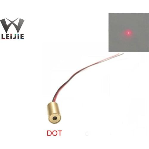 1pcs 3V Dot Line Cross MINI 650nm 5mW 9mm Red Laser Head Laser Positioning Lamp Semiconductor Laser LED LD Module