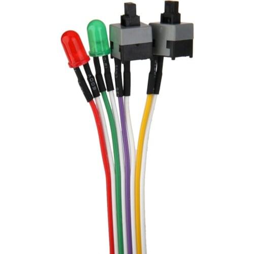 1Pack ATX PC Computer Motherboard Power Cable Switches On/ Off/ Reset Lead