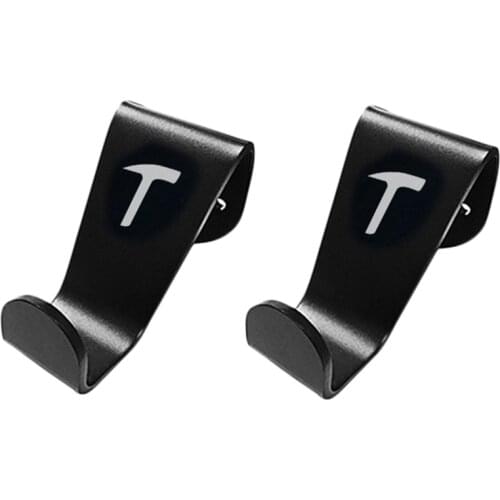 2 X Car Seat Headrest Hook Hanger Holder Fit for Tesla Model 3/S/X