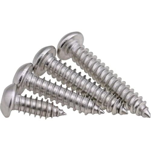 30/50Pcs 304 Stainless Steel Hexagon Socket Button Head Self-tapping Screws M3 M4 Round Head Hex Screws