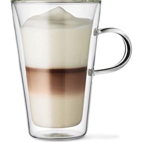 400ml double coffee cup Nordic simple transparent coffee mug with heat-resistant glass milk cups and mugs