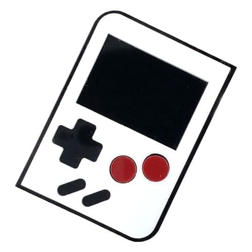 Acrylic Mini Game Console Brooch Pin Resin For Women Man Brooch Accessory