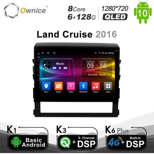 6G+128G Ownice Android 10.0 8 Core Car dvd Player for Toyota Land Cruiser 11 200 2015 SPDIF GPS Radio DSP Optical SPDIF 1280*720