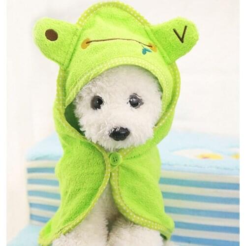 Cute Pet Dog Towel Soft Drying Bath Pet Towel For Dog Cat Hoodies Puppy Super Absorbent Bathrobes Cleaning Necessary Supply