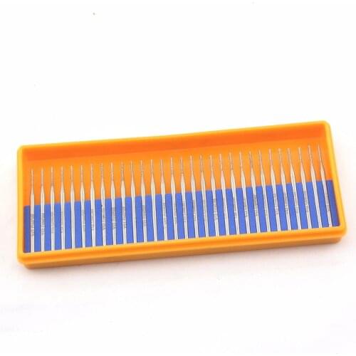 30Pcs Diamond Coated CYLINDER 1 mm Grinding Burrs Mounted Point Shank 2.35mm 7# ILOVETOOL