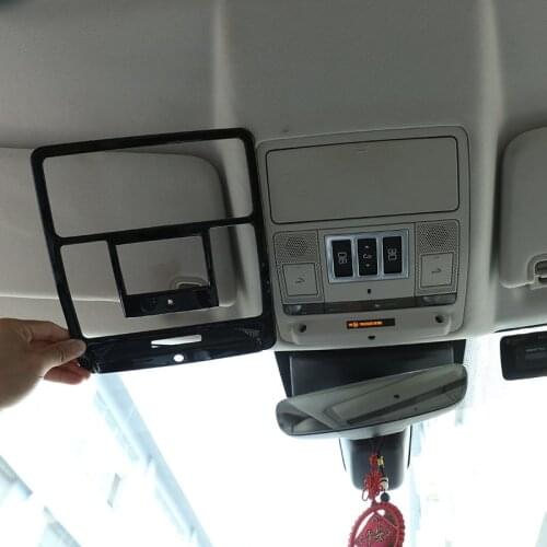 For Land Rover Discovery 5 LR5 L462 17-21 Car styling ABS Silver/Black Car Roof Reading Lamp Frame Trim Stickers Car Accessories