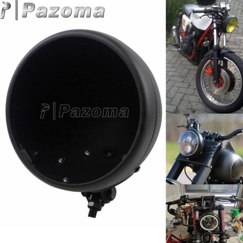 Motorcycle 7inch LED Retro Headlight Housing Front Light Buckets For Harley Yamaha Honda Suzuki Kawasaki BMW Cafe Racer Bobber