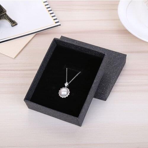 Exquisite Square Jewelry Packaging Box Bracelet Necklace Kraft Paper Gift Box Display Holder For Brooch Ring Accessories Storage