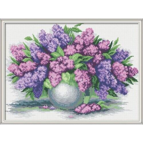Lavender Vase 5D DIY Diamond Embroidery Flower Full Drilling DIY Diamond Painting Picture of Rhinestones Full Round Home Decor